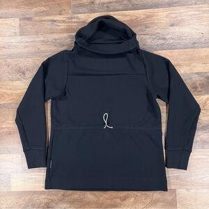 Varley Sweatshirt Womens XS Black Turtleneck Long Sleeve Fleece Pullover